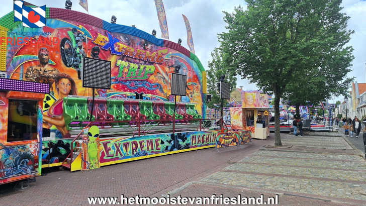 Kermis in Harlingen tijdens de Feestweek Harlingen