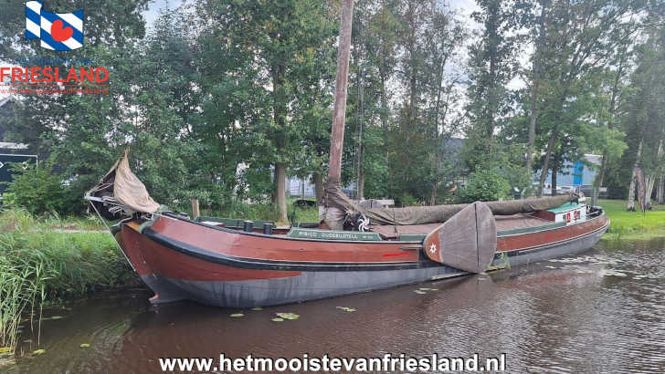 Historisch vrachtschip Risico bij het Skûtsjemuseum in Earnewâld Historisch vrachtschip Risico bij het Skûtsjemuseum in Earnewâld